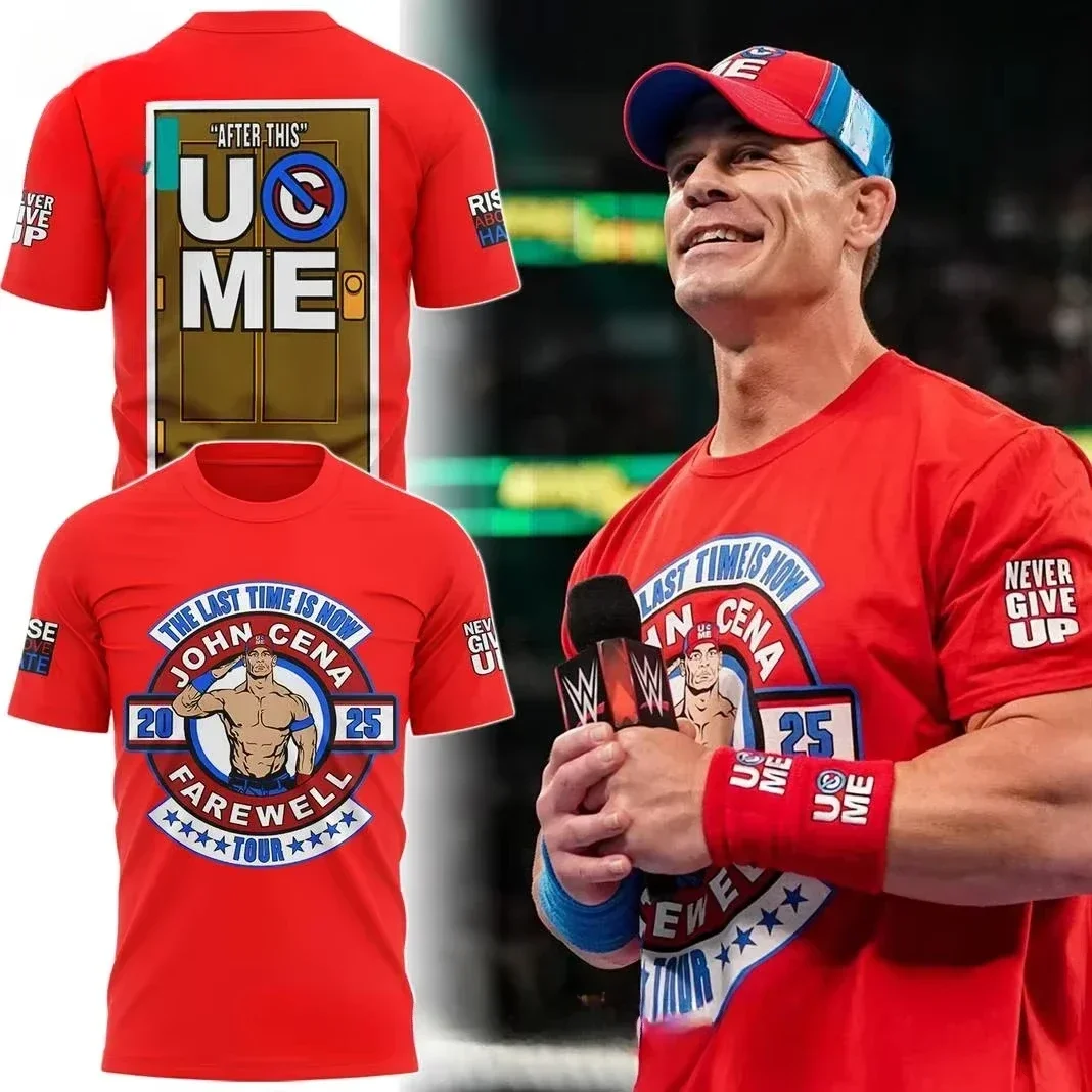 Camiseta John Cena Wrestling para hombre, camisetas deportivas de verano para deportes al aire libre, camisetas Unisex informales con cuello redondo, camiseta de manga corta, ropa informal para hombre