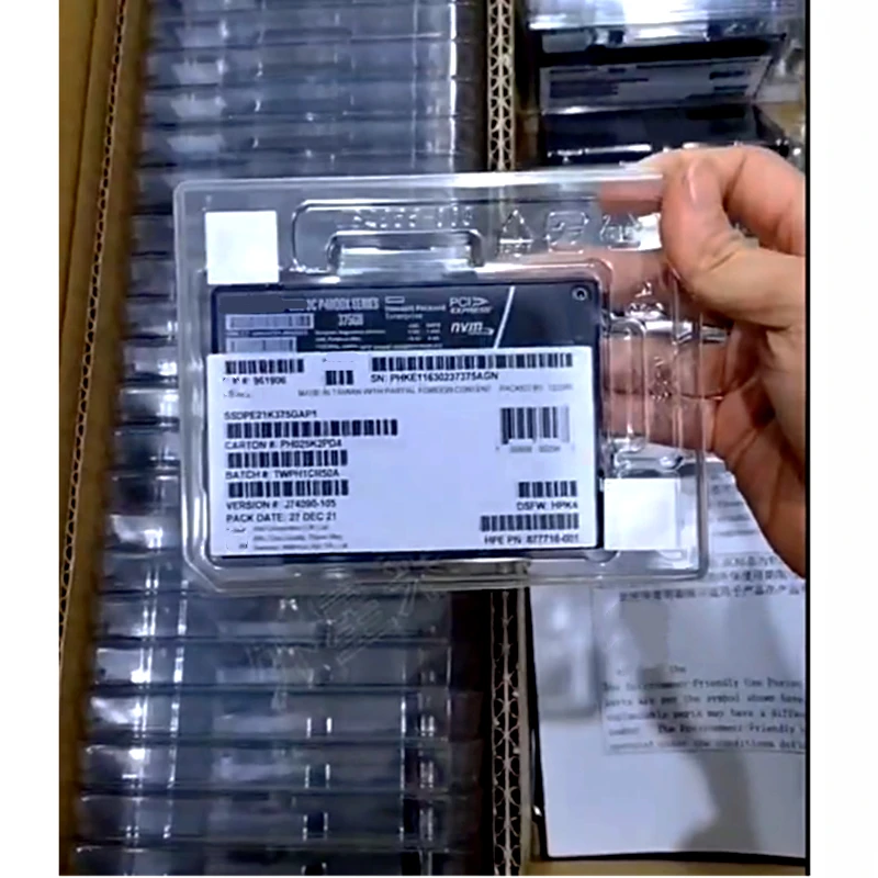 Original P4800X 375G 750G 1.5TB U.2 Ultra Long Life Enterprise Solid State Drive For Intel Aoteng System Disk  P4800X