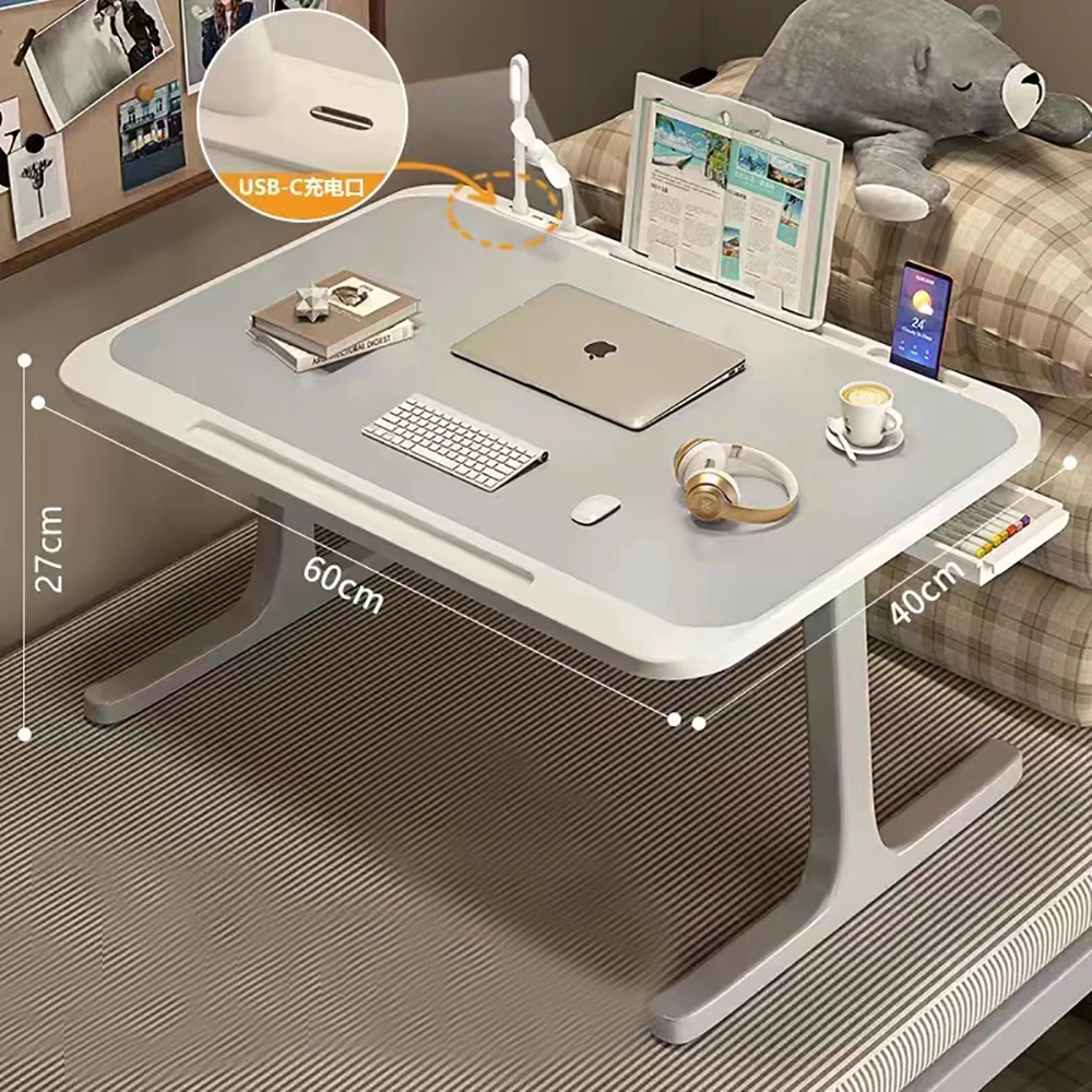 Tavolo da letto portatile per laptop, divano da camera da letto, letto pieghevole per computer, vassoio da scrivania
