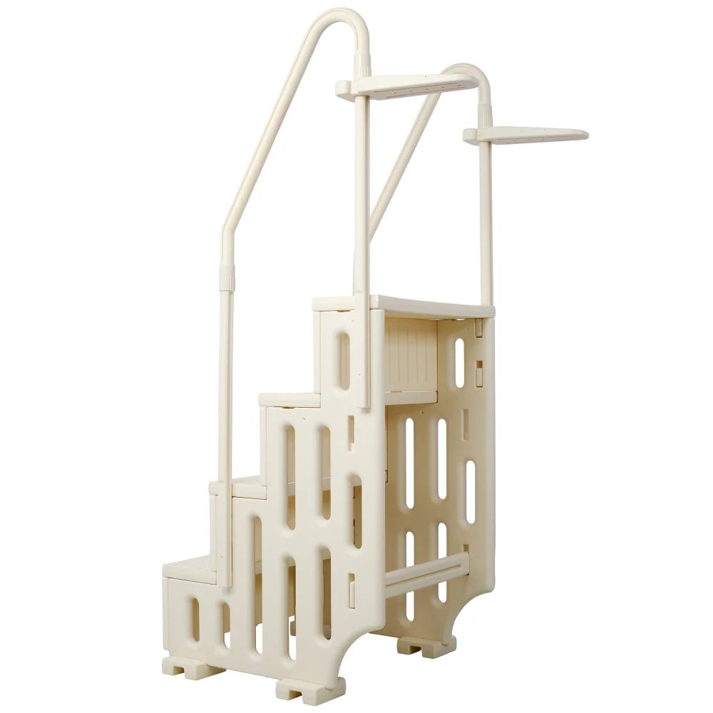 Pool Ladder Heavy-Duty 4 Safety Step for Above Ground Pools Stair Entry System with Handrails 400lbs