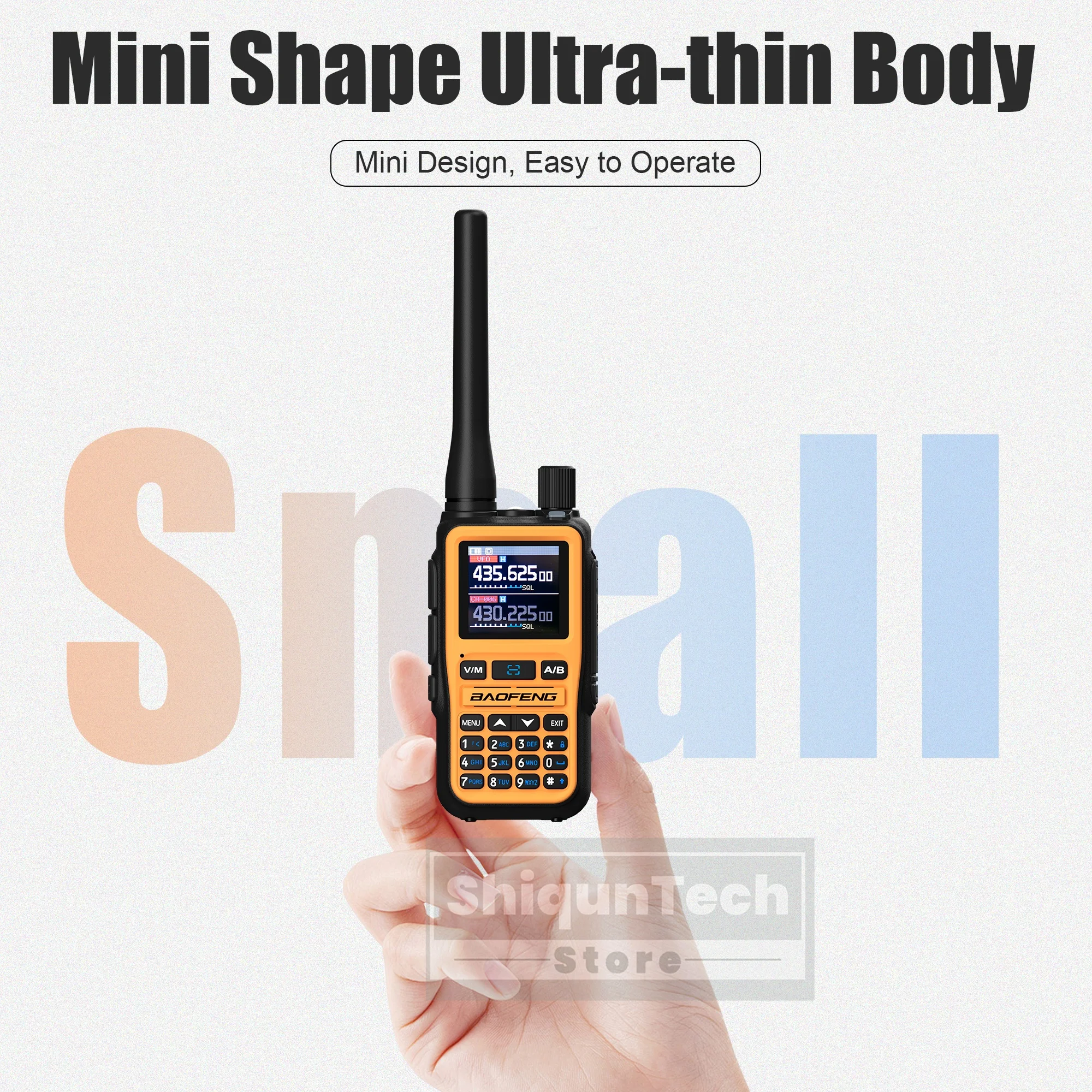 Baofeng UV 5R Mini Walkie Talkie reloj Dual PTT Bluetooth programación tipo C Jack cuatro colores Camping Ham Radio actualización 5R