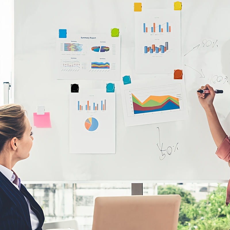 5pcs Magnetic Office & Fridge Clips - Multicolor, Multi-Use Document Organizers for Home and Kitchen Desk Assessories