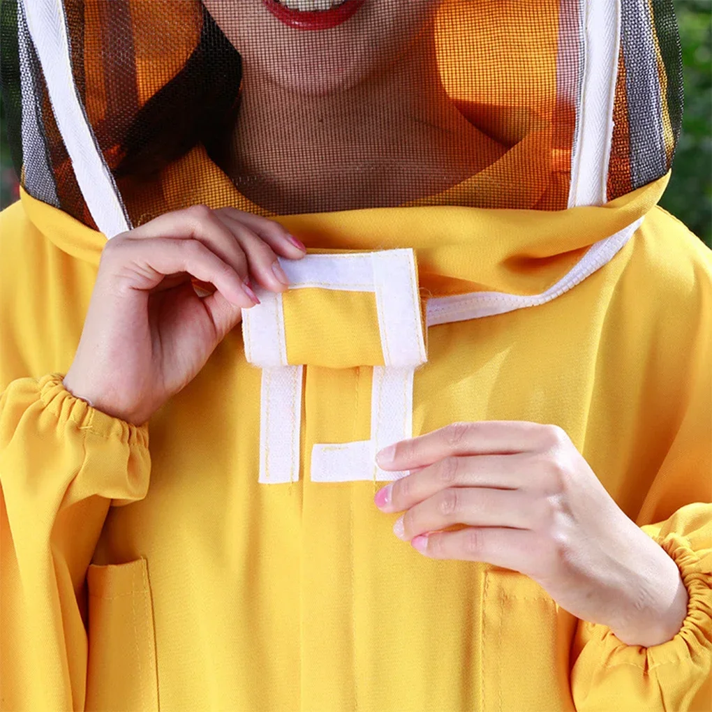 Bee Protective Clothing Beekeeping Anti-bee Clothing One-piece Cotton Women’s Thickened Bee Protective Gear Detachable Hat