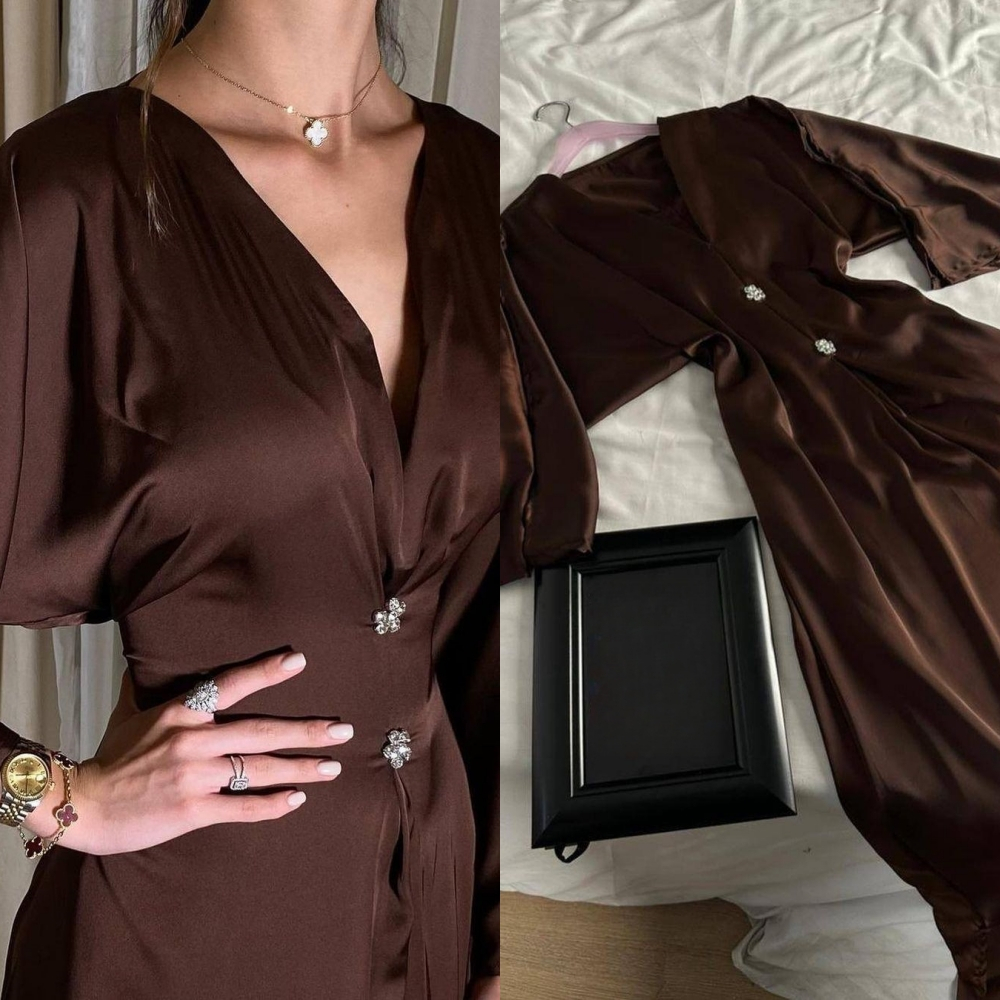Personalizado jiayigong clássico estilo moderno formal noite com decote em v a linha beadings vestidos de ocasião sob medida