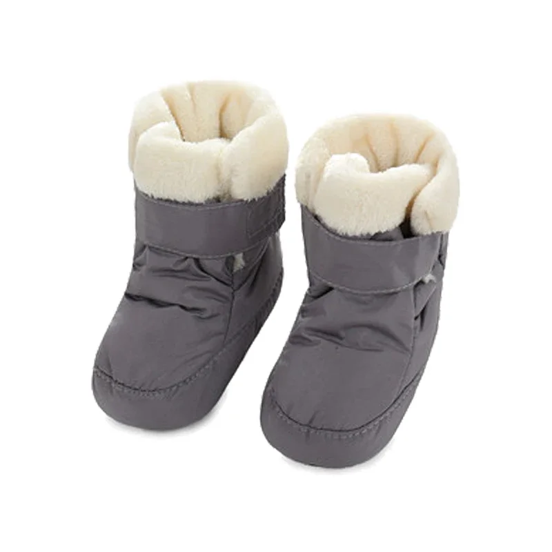 แม่เด็กรองเท้าเด็ก First Walkers Unisex ฤดูหนาว WARM รองเท้าสําหรับทารก Faux FUR ภายในหิมะเด็กวัยหัดเดิน Prewalker Bootie