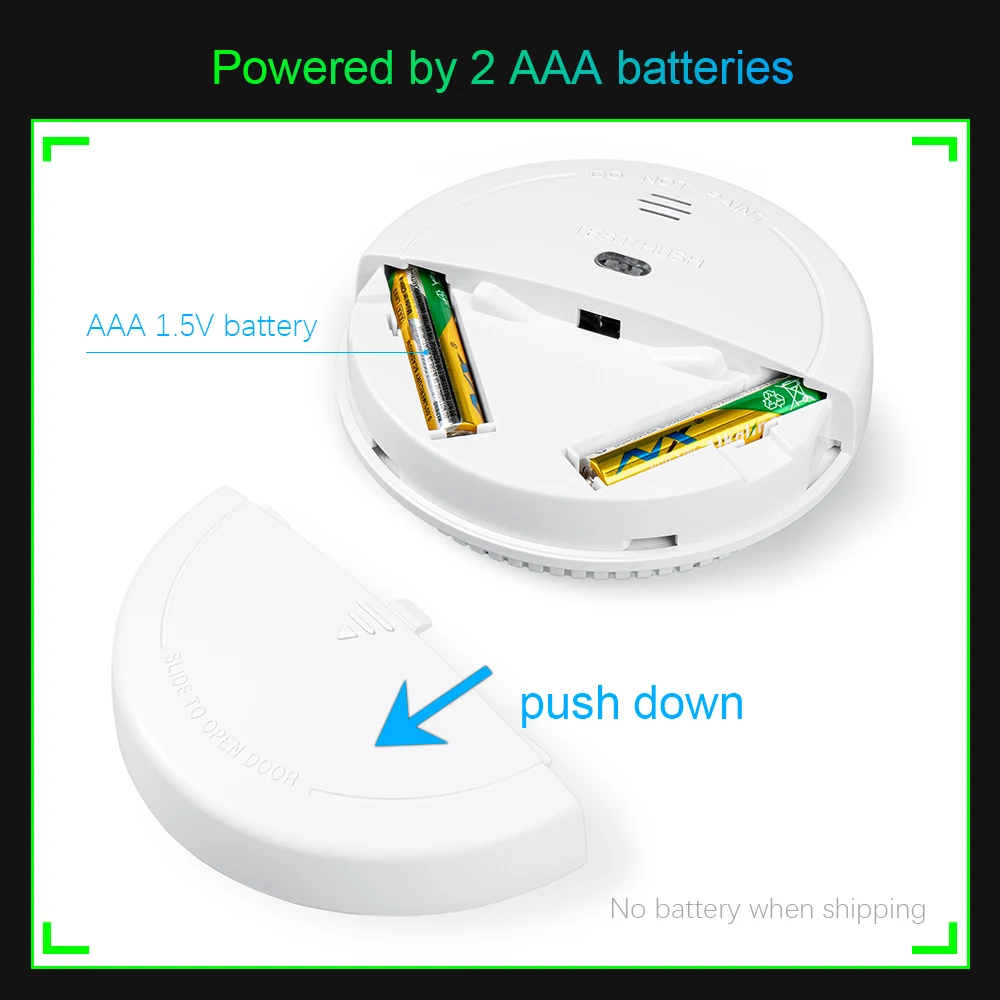 WIFI Tuya Smoke Detector 433MHz Wireless Fire Protection Portable Fire Alarm Sensors For Smart home Security Alarm System