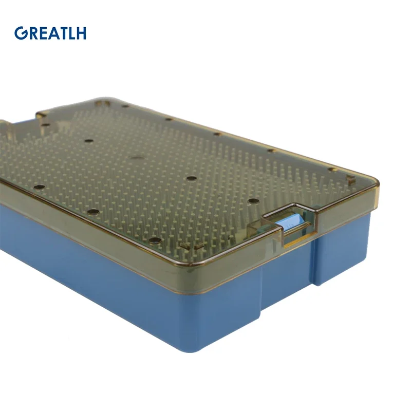 Caja de la desinfección de los instrumentos dentales oftálmicos de la caja de la caja de la caja de la bandeja de la esterilización del silicón