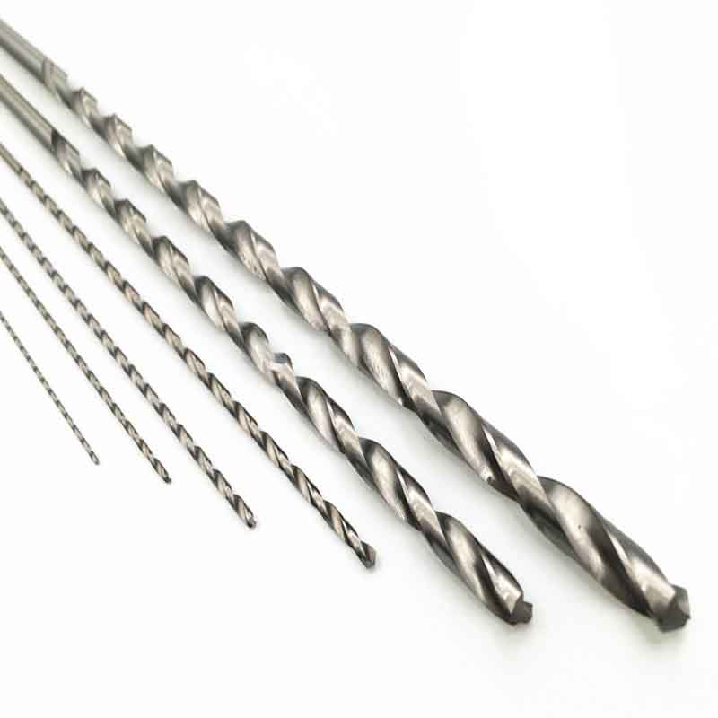 2mm/3mm/4mm/5mm/6mm Diameter Drill Bit Extra Long HSS Straight Shank Auger-Twist Drill Bit Set Power Tool 160-300mm