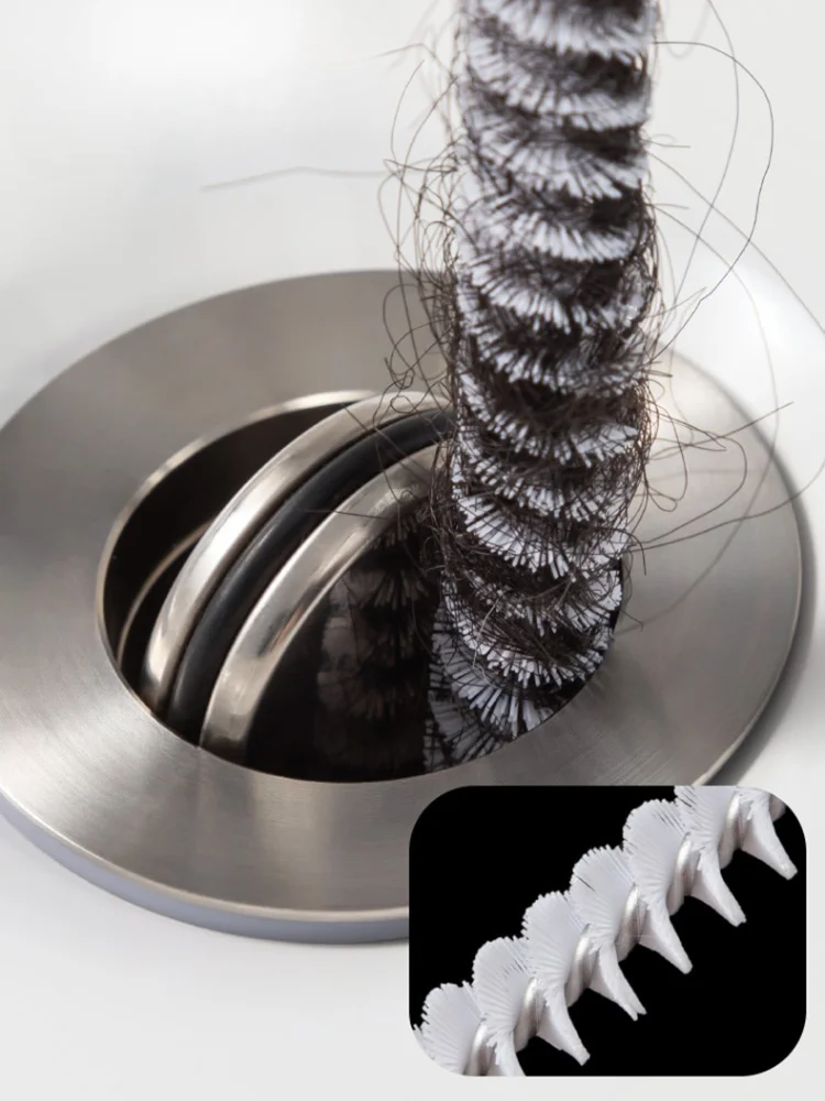 Home Kitchen Hair Cleaning Drain Cleaner Water Pipe Unclogger Washbasin Drain Clog Remover Unblocking Tools to Sewer Plunger