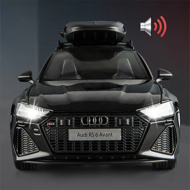 1/18 アウディ RS6 アバントステーションワゴン合金車モデル Diecasts 金属スポーツカー車両モデルシミュレーションサウンドライト子供のおもちゃのギフト