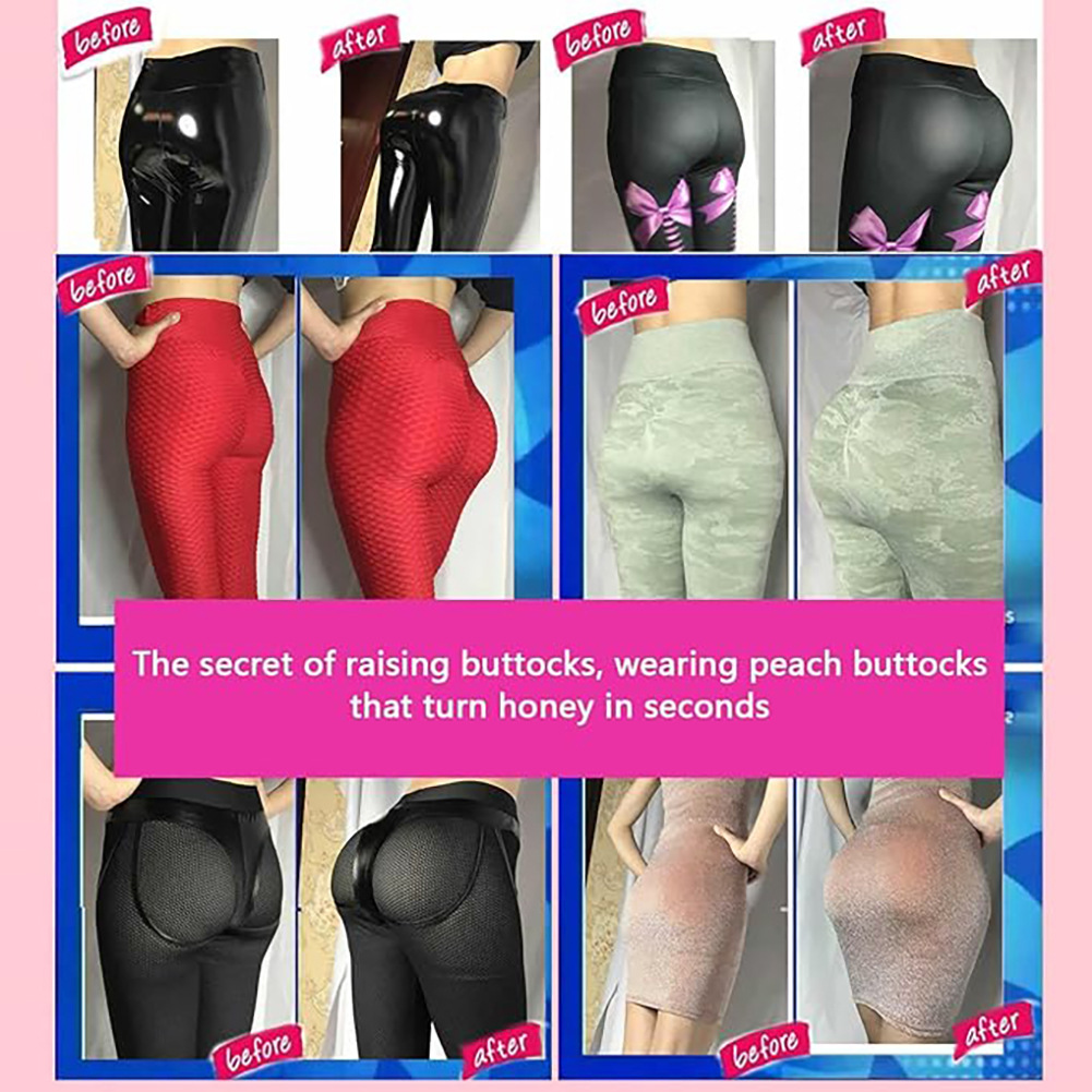 4 Pieces of Self-adhesive Rich Hip Silicone Pad Thickened Fake Butt Hip Lift Artifact Sexy Hip Pad  Beautiful