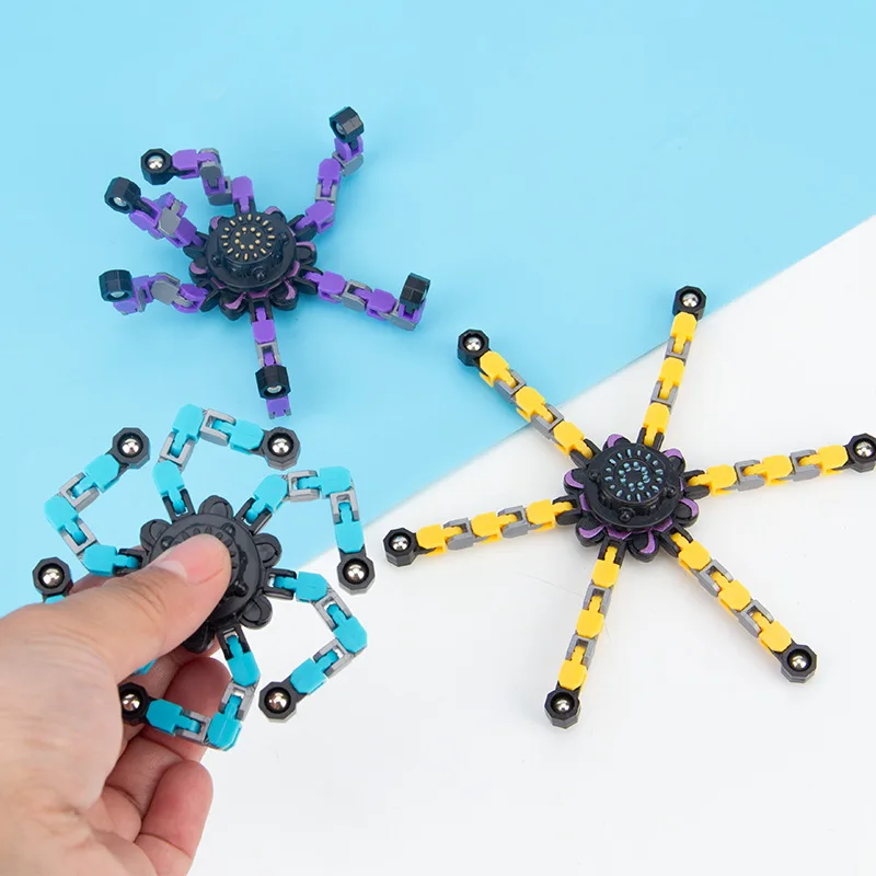 เด็ก Deformed Fidget Spinner Chain ของเล่นเด็กความต้านทาน Hand Spinner Vent ของเล่นผู้ใหญ่ของขวัญ