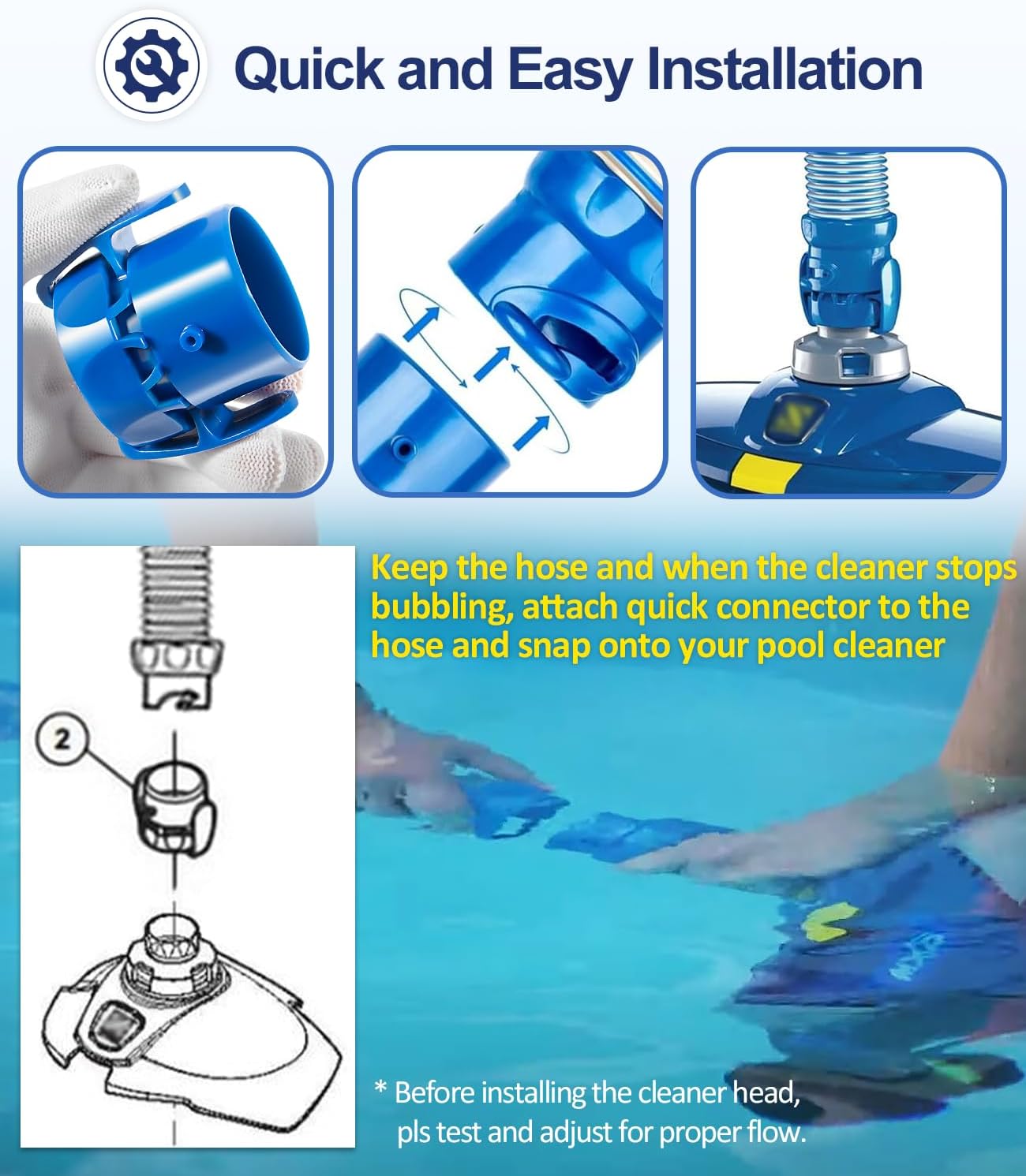 Mx r0526900 Schnell kupplungs ersatz für Tierkreis Baracuda mx6, mx8, t5 & t5 Duo Saug reiniger Pool Systeme Schwimmbad
