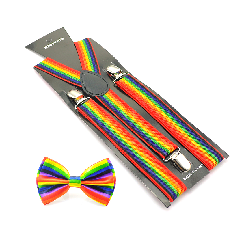 Модные покерные новинки, новый дизайн, смешанные повседневные подтяжки для мужчин, держатель для брюк, бабочка, женские подтяжки с Y-образной спинкой, галстук-бабочка, подарочный набор