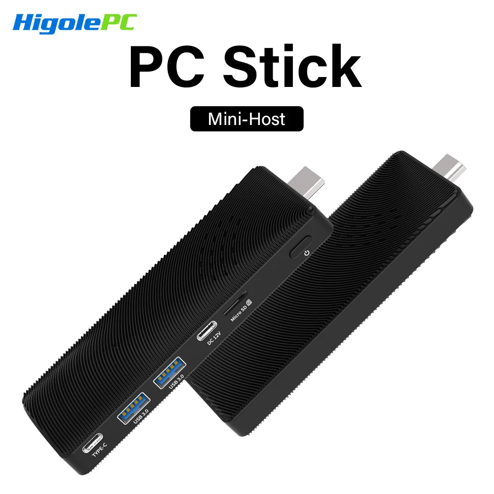 Higole PC Stick Lüfterloser Mini-PC Intel J4105 Windows 11 WiFi5 4/8 GB 64/128/256 GB Laptop Desktop-PC 4K TV Stick PC Mini-Computer