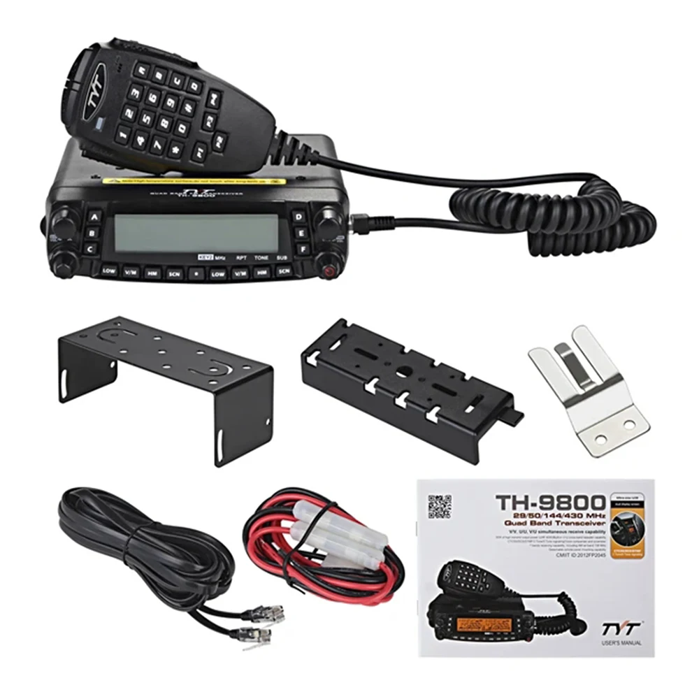 Neueste Version TYT TH-9800 Plus Autoradio-Basisstation 50 W Repeater Scrambler Dual Display Quad Band Mobile Transceiver TH9800