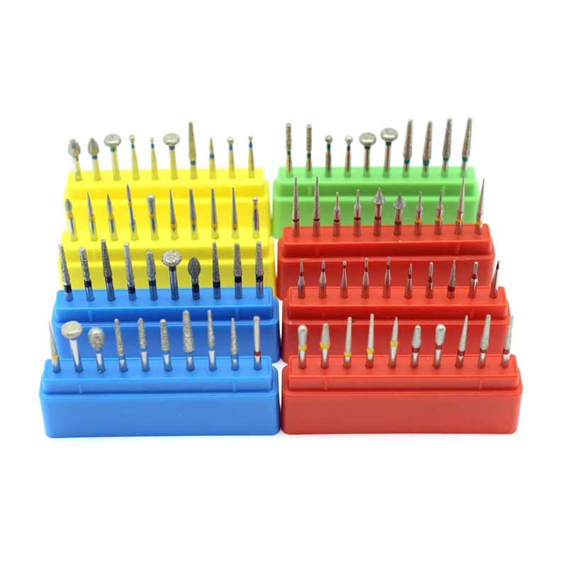 10 pçs dental diamante burs kit série fg para handpiece de alta velocidade brocas polimento dentista bur dia.1.6mm acessórios odontológicos