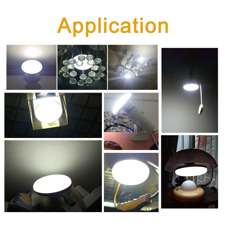 LED Bulb AC 220v E27 Base Household Energy Saving Lamp 12W Indoor Lighting Flying Saucer Light 6500k Ceiling Lamp Garage Light