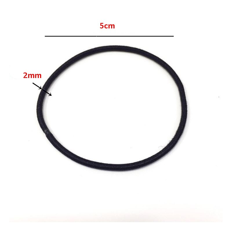 Laço elástico de nylon para homens e mulheres, elástico, faixas finas, suporte rabo de cavalo, acessórios para cabelo, nova cor, 5cm