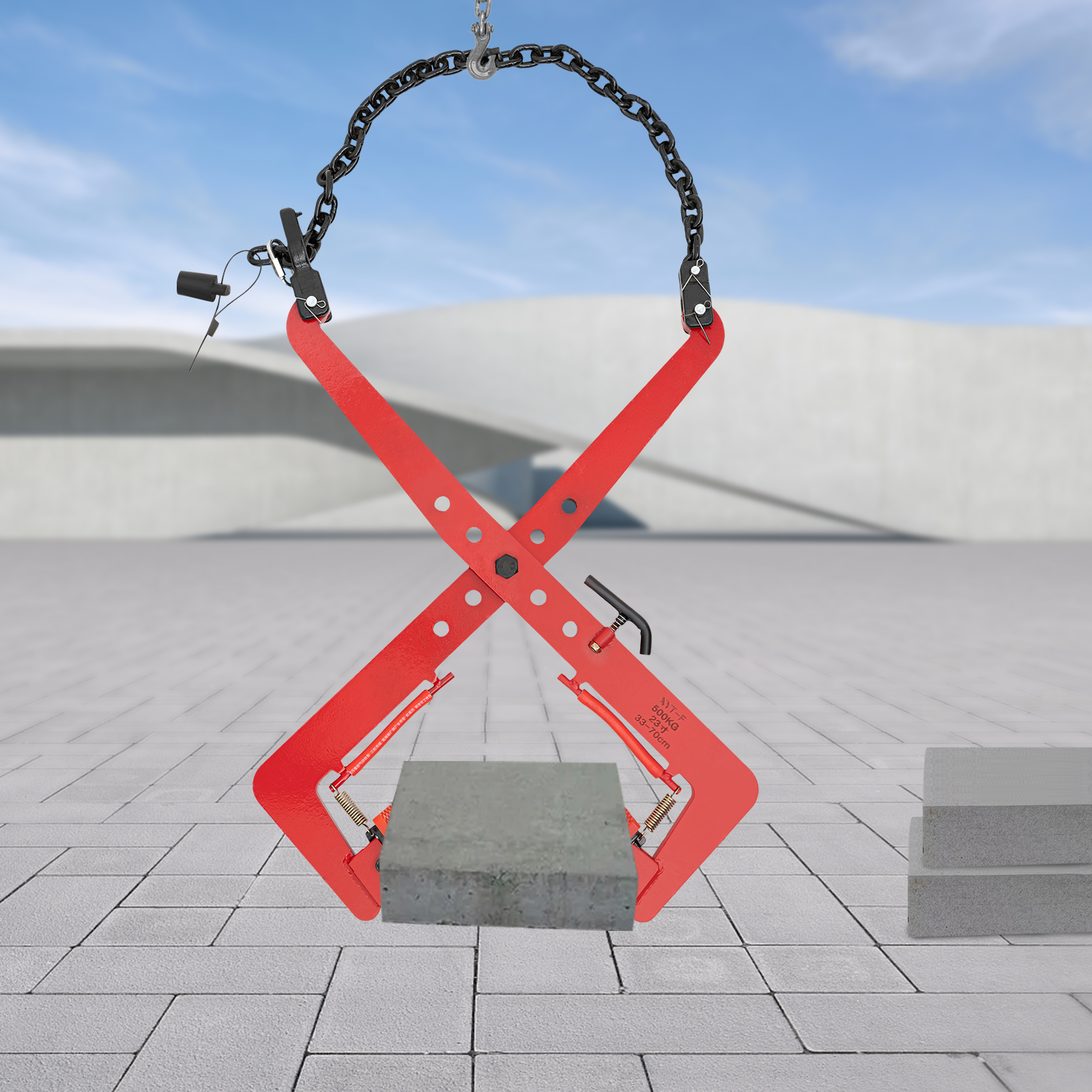 Braçadeira de elevação para indústria içando, transporte de madeira pedra ferramenta, 325kg 350kg 500kg