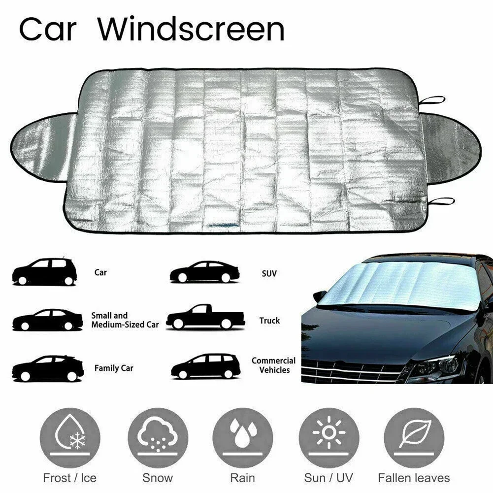 Acessórios do carro pára-brisas capa de gelo escudo de neve protetor frontal auto proteção uv cortina estilo 1pc