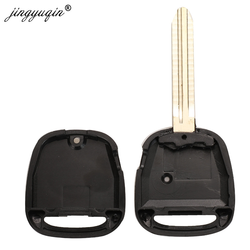 Jingyuqin-サイドボタン付きリモートキーシェル,トヨタカリーナエスティマハリエプレビア,カローラ,セリカ,トヨタ43/toy40ブレード,1/2用