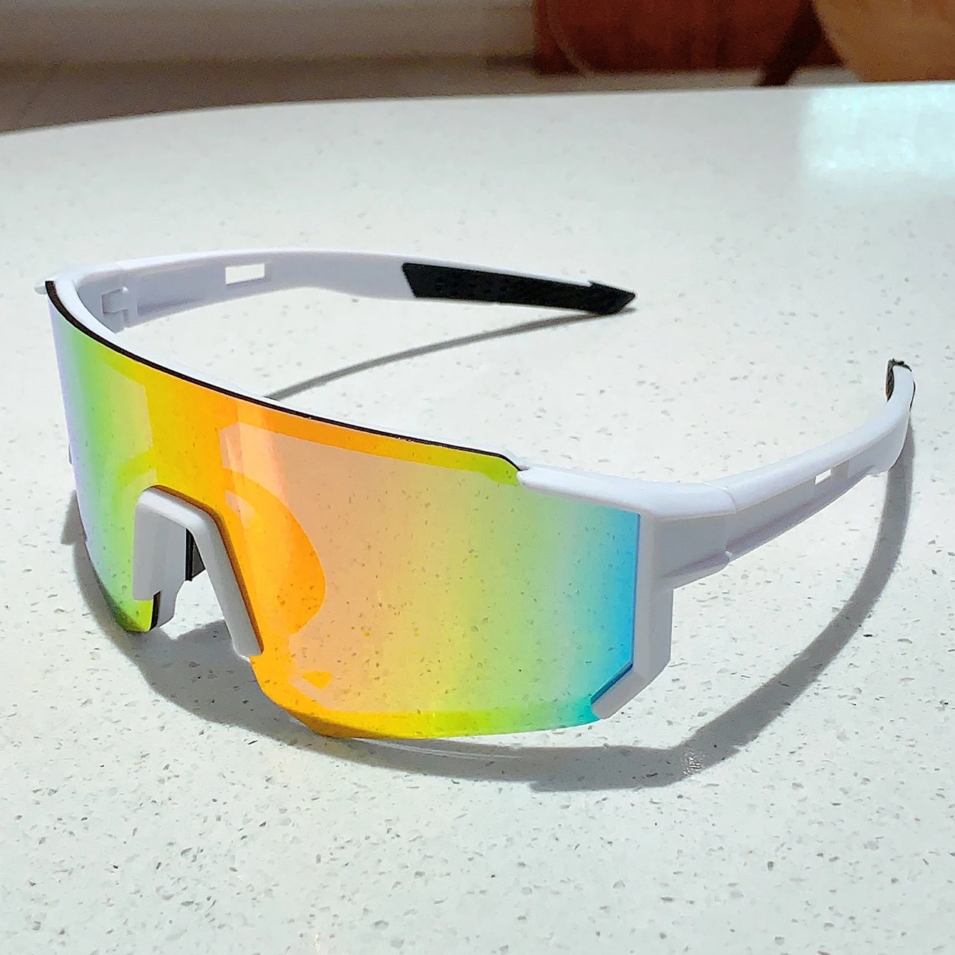 KAMMP, gafas de ciclismo a la moda, decoración de gran tamaño, gafas de sol deportivas anti UV para mujer, gafas de sol de diseño de marca para exteriores para hombre para senderismo