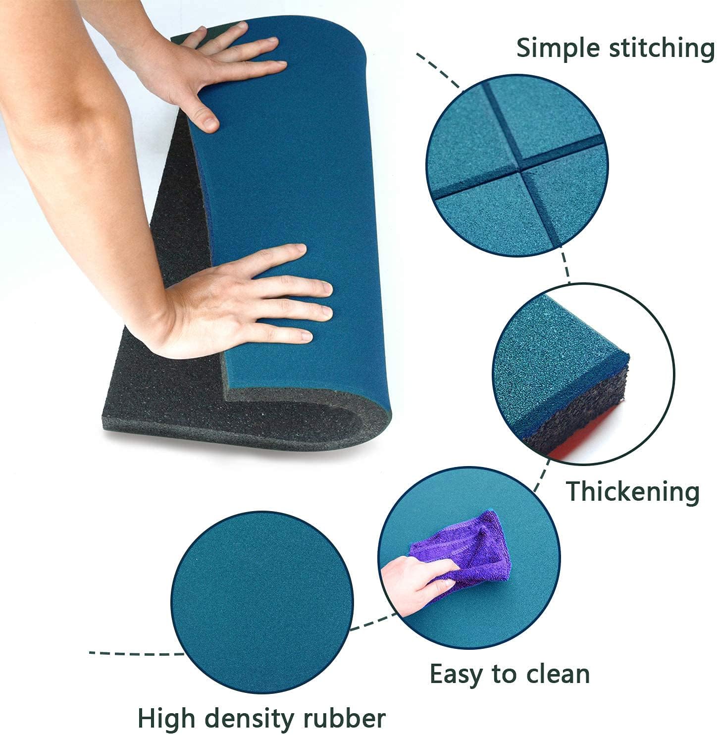 공장 맞춤형 고무 체육관 바닥 매트, Epdm 체육관 바닥, 35mm, 20mm