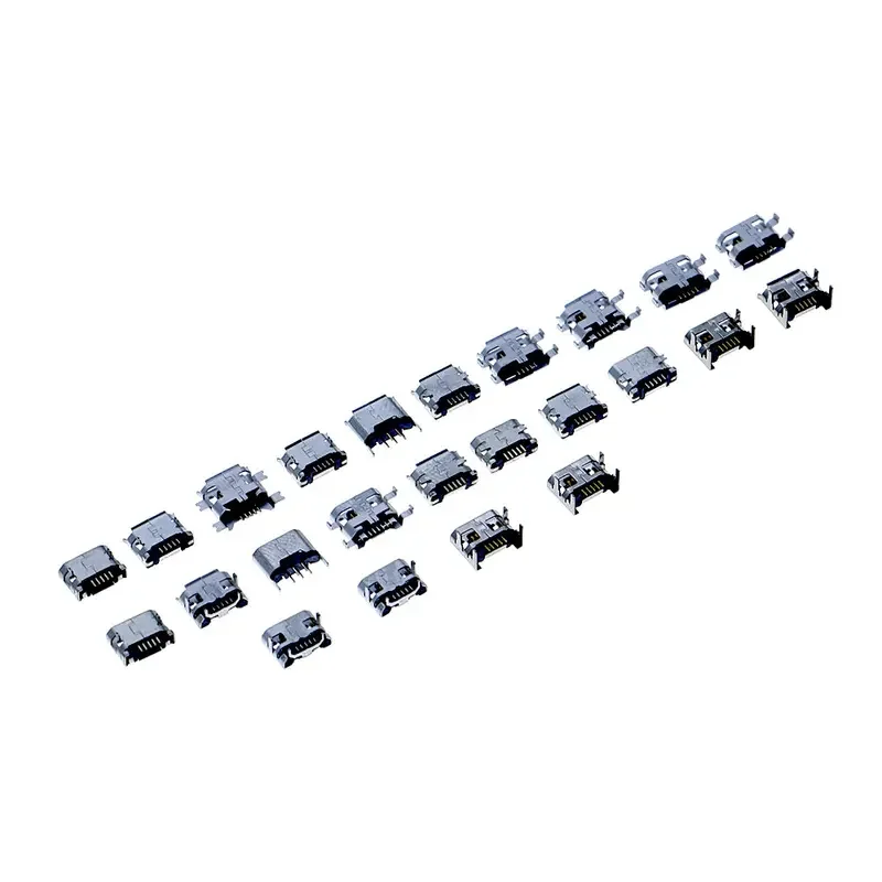 240PCs 24 models micro USB connector socket Jack for MP3/4/5 assorted kit with box