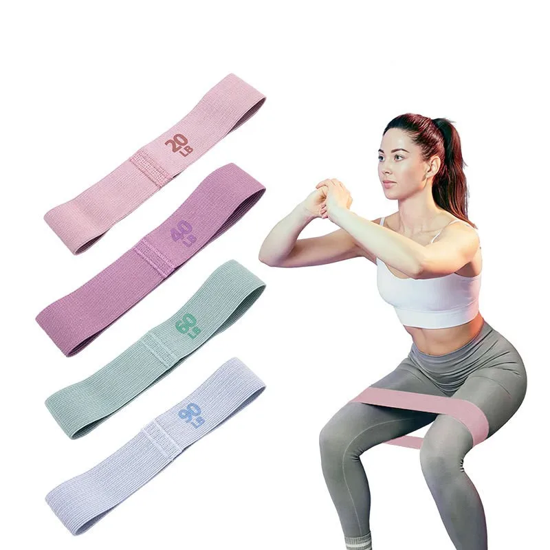 Stoff elastischer Gürtel Fitness Yoga Pilates Hüften runder Expander Gym Trainingsgeräte