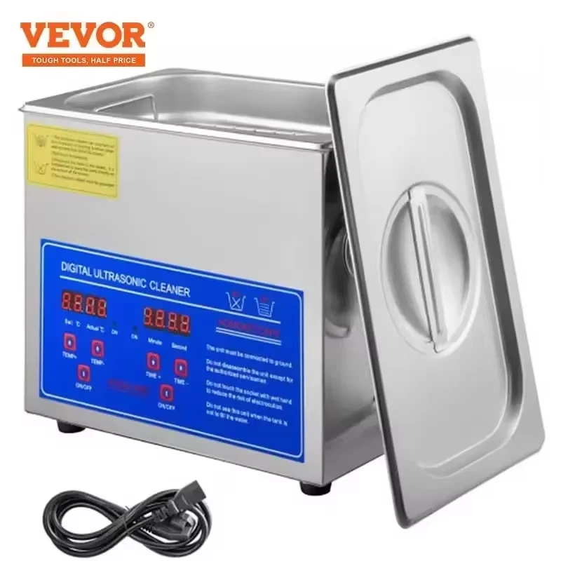 Vevor limpador ultrassônico portátil máquina de limpeza por ultrassom multifuncional 1.3l-30l máquina de lavar louça eletrodomésticos