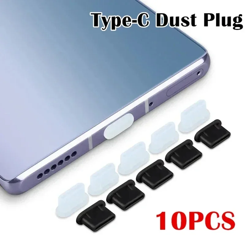 10/1PCCS Tipo-C Spina Antipolvere Porta di Ricarica USB Protezione In Silicone Anti-polvere Spina Tappo di Copertura per Samsung Huawei Xiaomi Telefono Dustplug