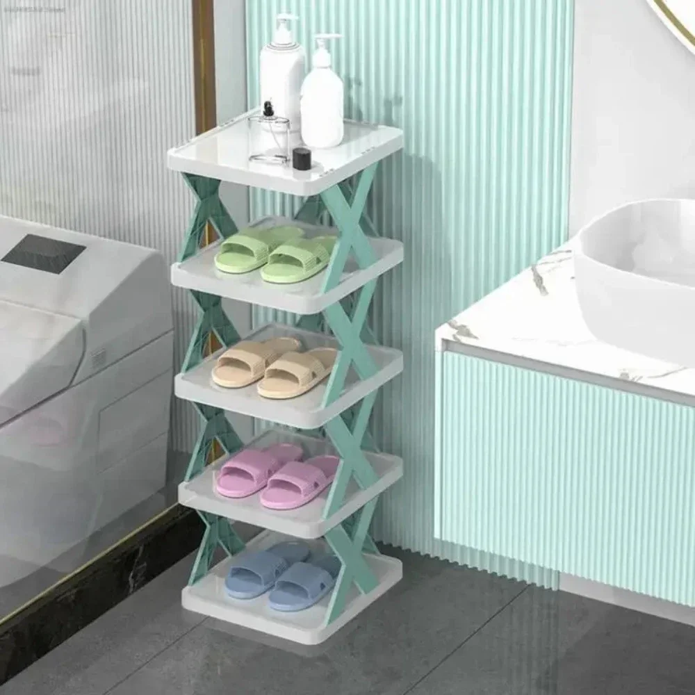 Organizer per scarpiera staccabile, ripiano multistrato per scarpe, armadio per scarpe per la casa, scarpiera semplice e colorata