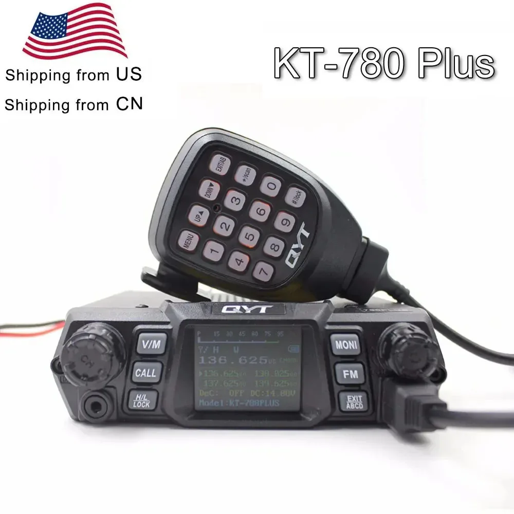 QYT Radio Di Động KT-780PLUS VHF 136-174MHz Hoặc UHF 400-480MHz 100W /75W bộ Đàm KT780PLUS Thu Phát