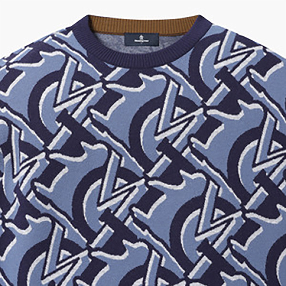 MUNSINGWEAR 新しいメンズニットセーターハイエンドブランドスポーツ長袖ゴルフプルオーバー高級デザインファッション