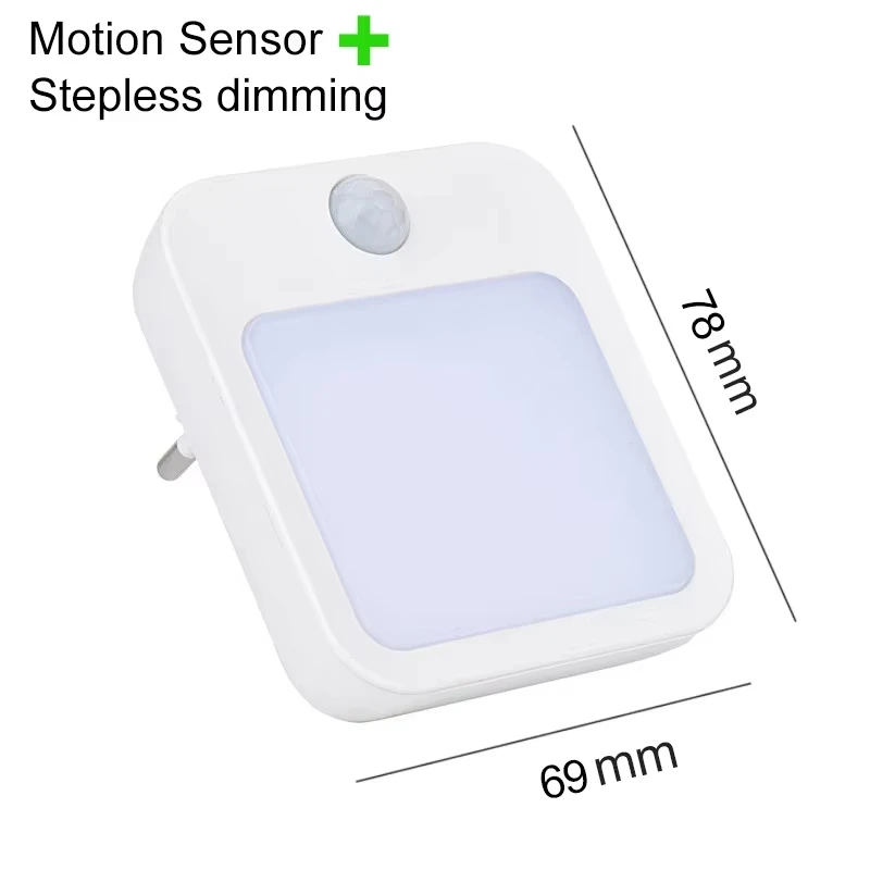 Xiaomi Mijia-luz nocturna con Sensor de movimiento y luz LED, lámparas con enchufe UE y EE. UU., lámpara nocturna inalámbrica de inducción para mesita de noche y dormitorio