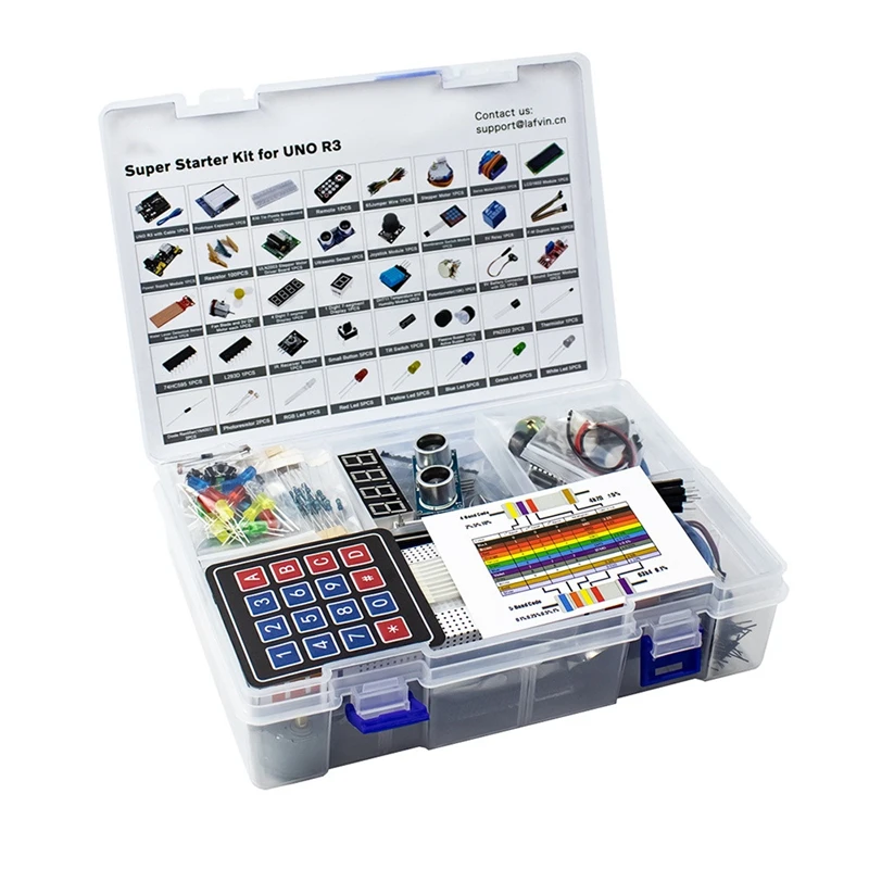 RFID-Upgrade-Kit Super Starter Kit UNO R3 verbessertes Entwicklungsboard Tutorial Learning Kit