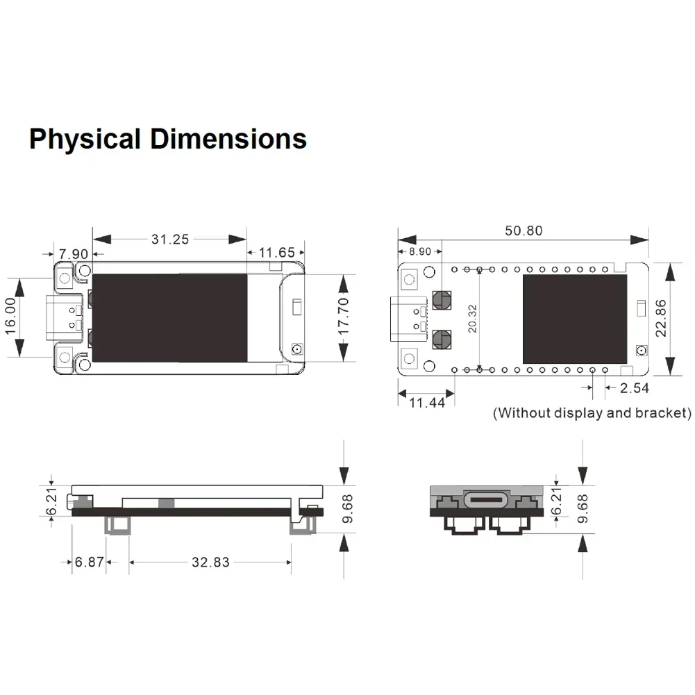 Heltec Mesh Node T114 LoRa + BLE 868 МГц 915 МГц nRF52840 SX1262 TFT-дисплей с низким энергопотреблением для Arduino Meshtastic