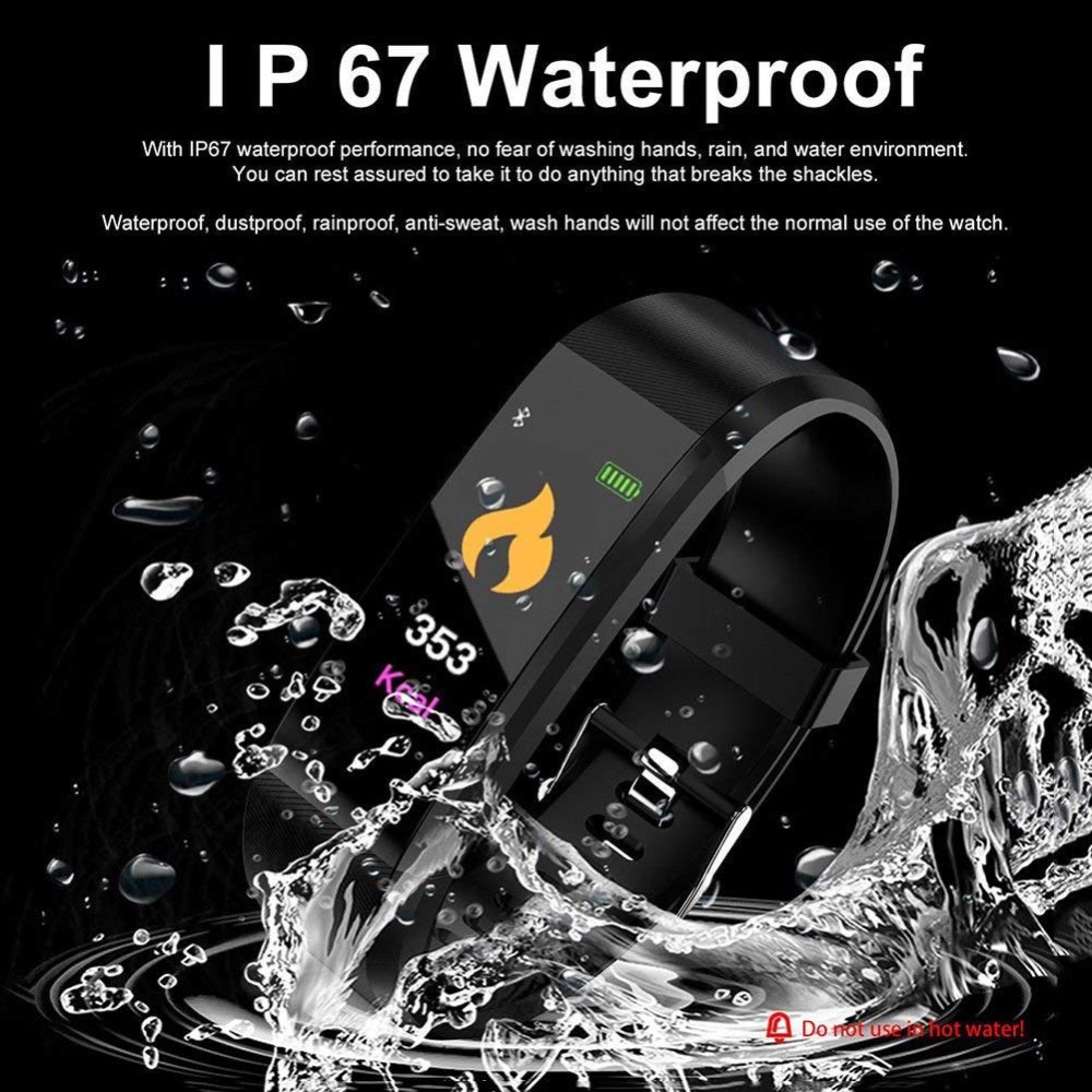 Reloj deportivo Digital para correr para niños, niñas, hombres y mujeres, pulsera electrónica, ID115 Plus, Color Touch, nuevo