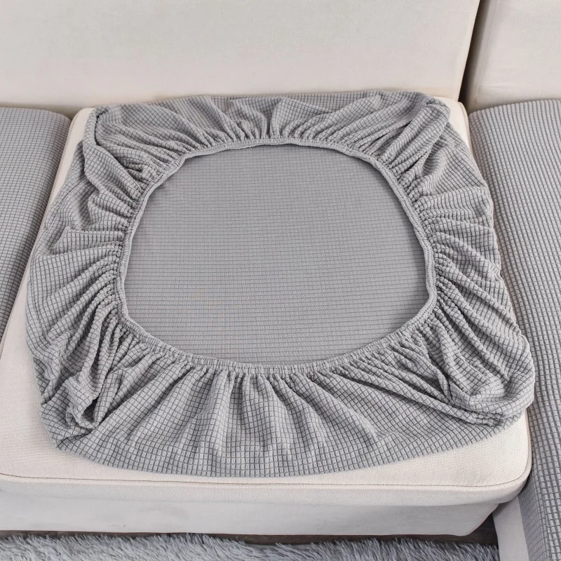 Funda de sofá elástica gruesa de Color sólido, Protector para sala de estar, funda para sofá para niños, cojín para asiento, lavable y extraíble, 1 Uds.
