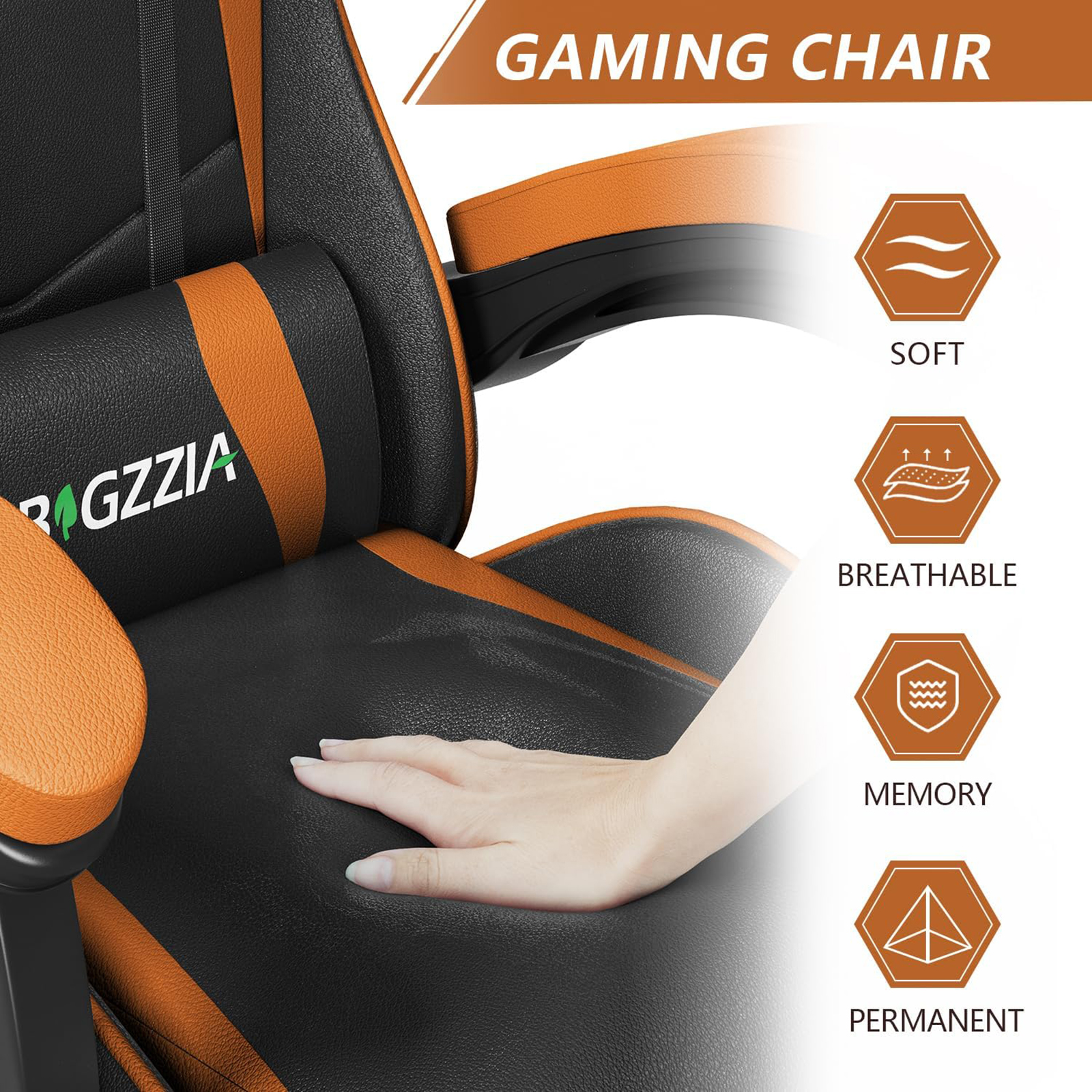Cadeira de jogos cadeira de escritório ergonômica couro do plutônio cadeira de mesa do computador com encosto de cabeça e apoio lombar cadeiras de jogo cadeira de corrida