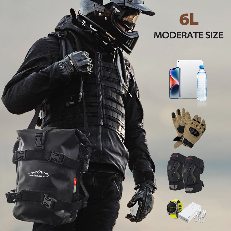 Universal Motorcycle Bag Frame Crash Bars Multifunctional Waterproof Bag Repair Tool Placement Bag Riding Equipment Package