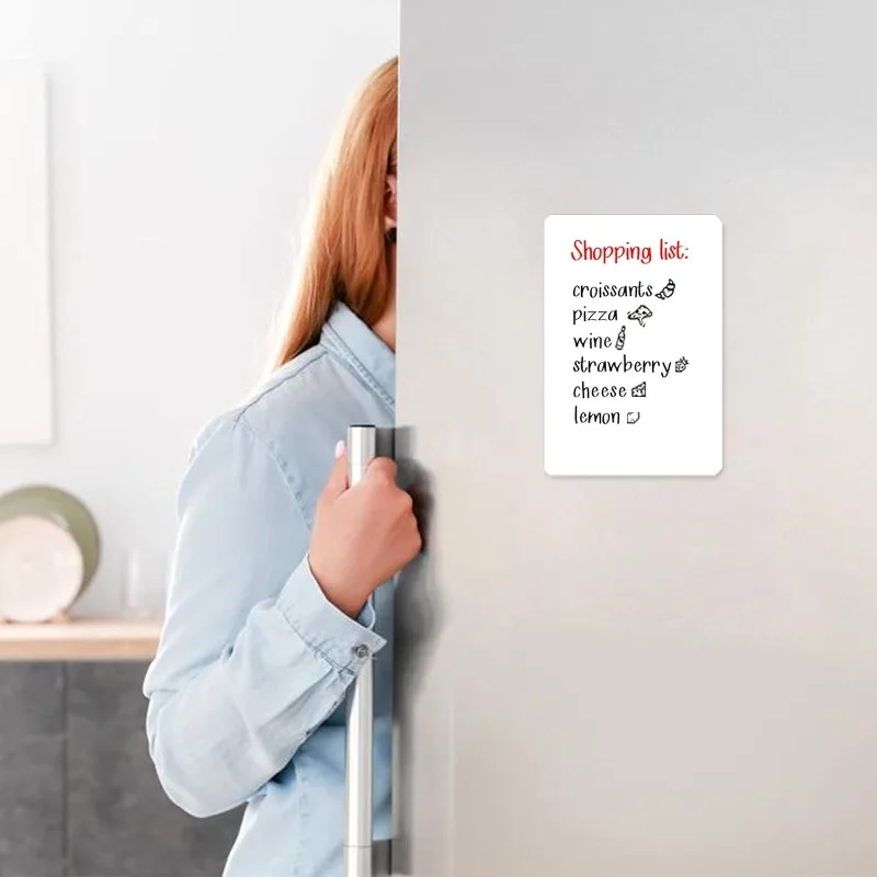 Fridge Magnet Magnetic WhiteBoard A3 A4 A5 Dry Erase Board Refrigerator Erasable Flexible Marker Sheet Kitchen Memo Grocery List