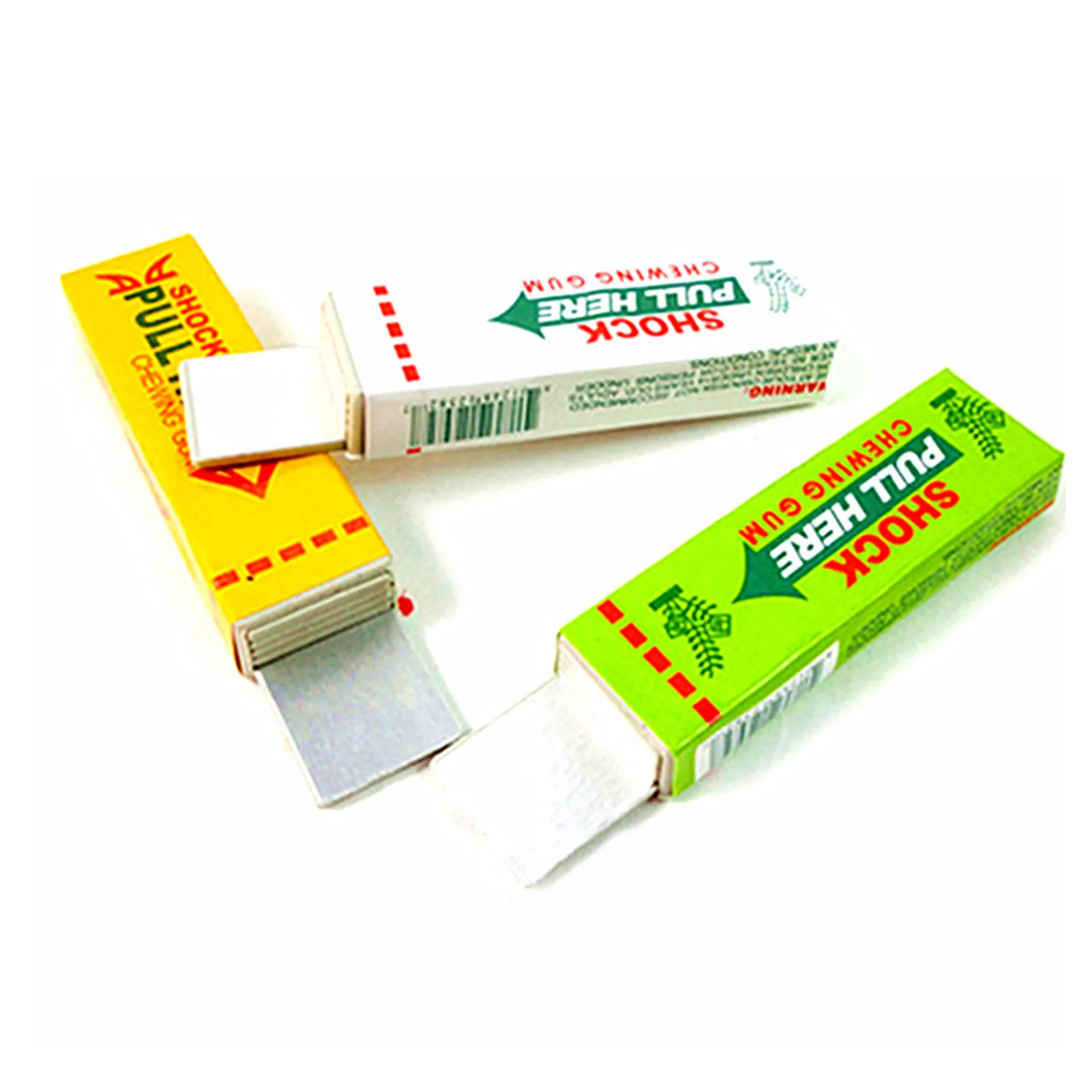 หมากฝรั่งไฟฟ้า Tricky หมากฝรั่งไฟฟ้า Prank ของเล่นตลกความปลอดภัยดึงหัวหมากฝรั่งไฟฟ้า Shock ของเล่นขายส่ง