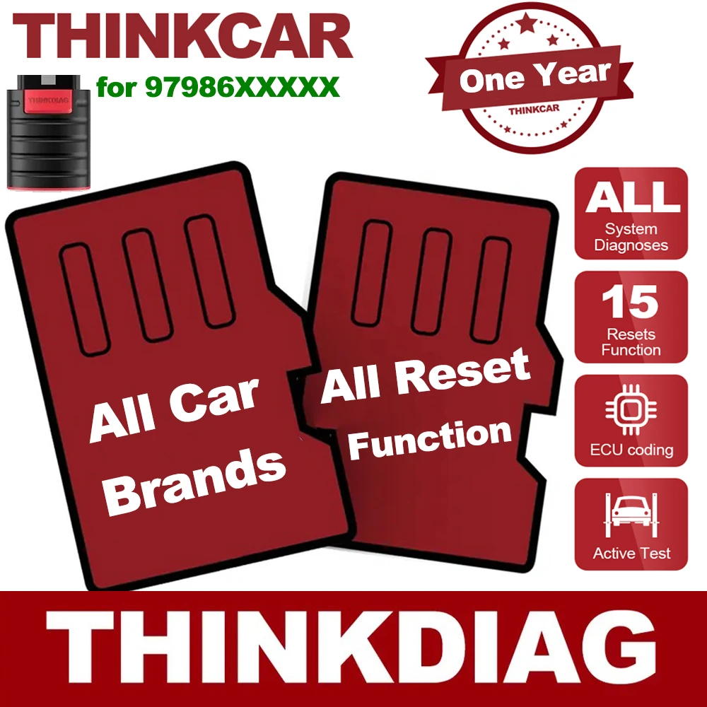 Обновление THINKCAR Thinkdiag/THINKDIAG 2 Все мягкие средства Оновление 1 год Бесплатная полная диагностика системы 15 Сброс двунаправленного назначения для всех автомобилей