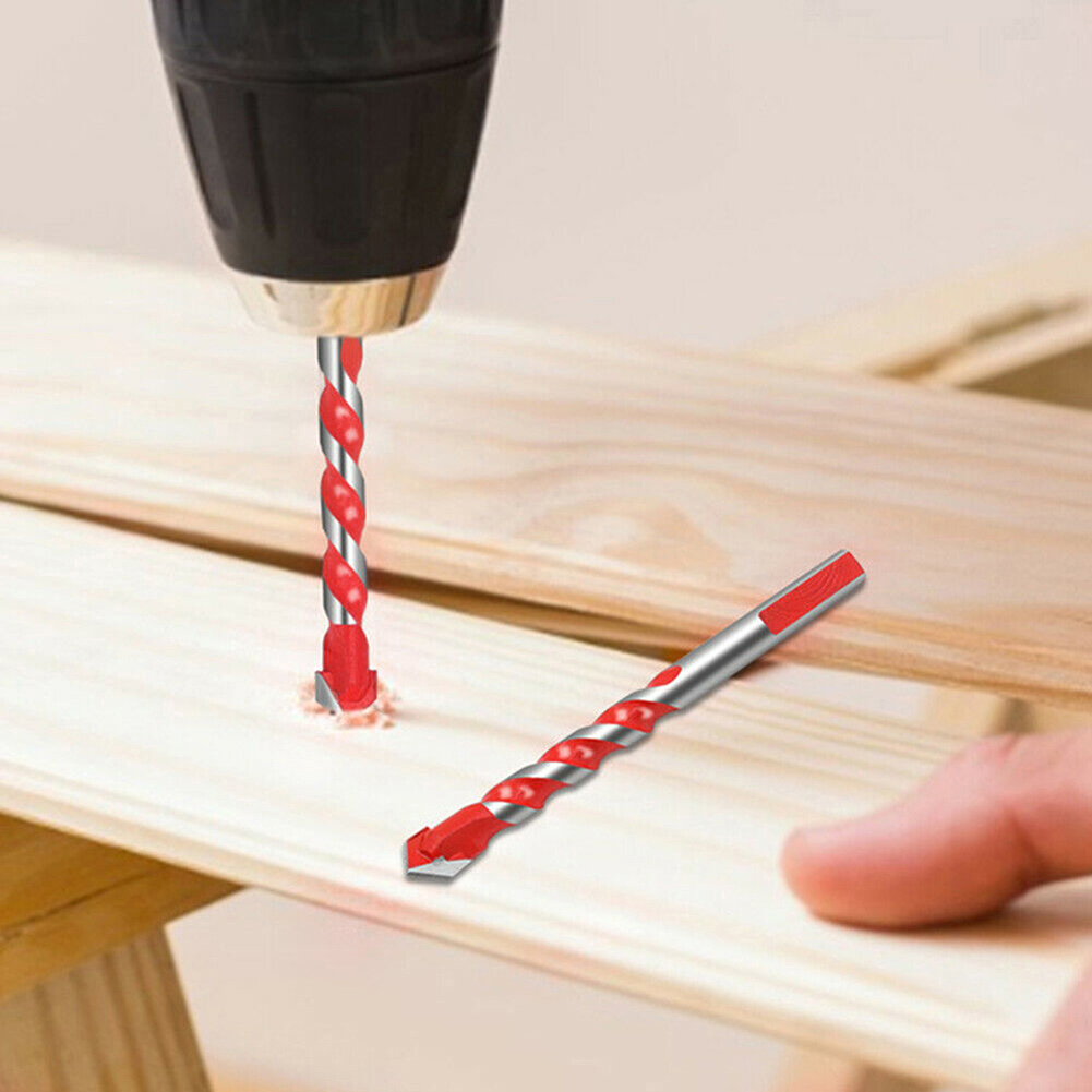 10PCS 6mm เจาะ Bits คาร์ไบด์มัลติฟังก์ชั่สามเหลี่ยมเจาะ Bits สําหรับแก้วกระเบื้องเซรามิคคอนกรีตอิฐโลหะไม้รูเปิด