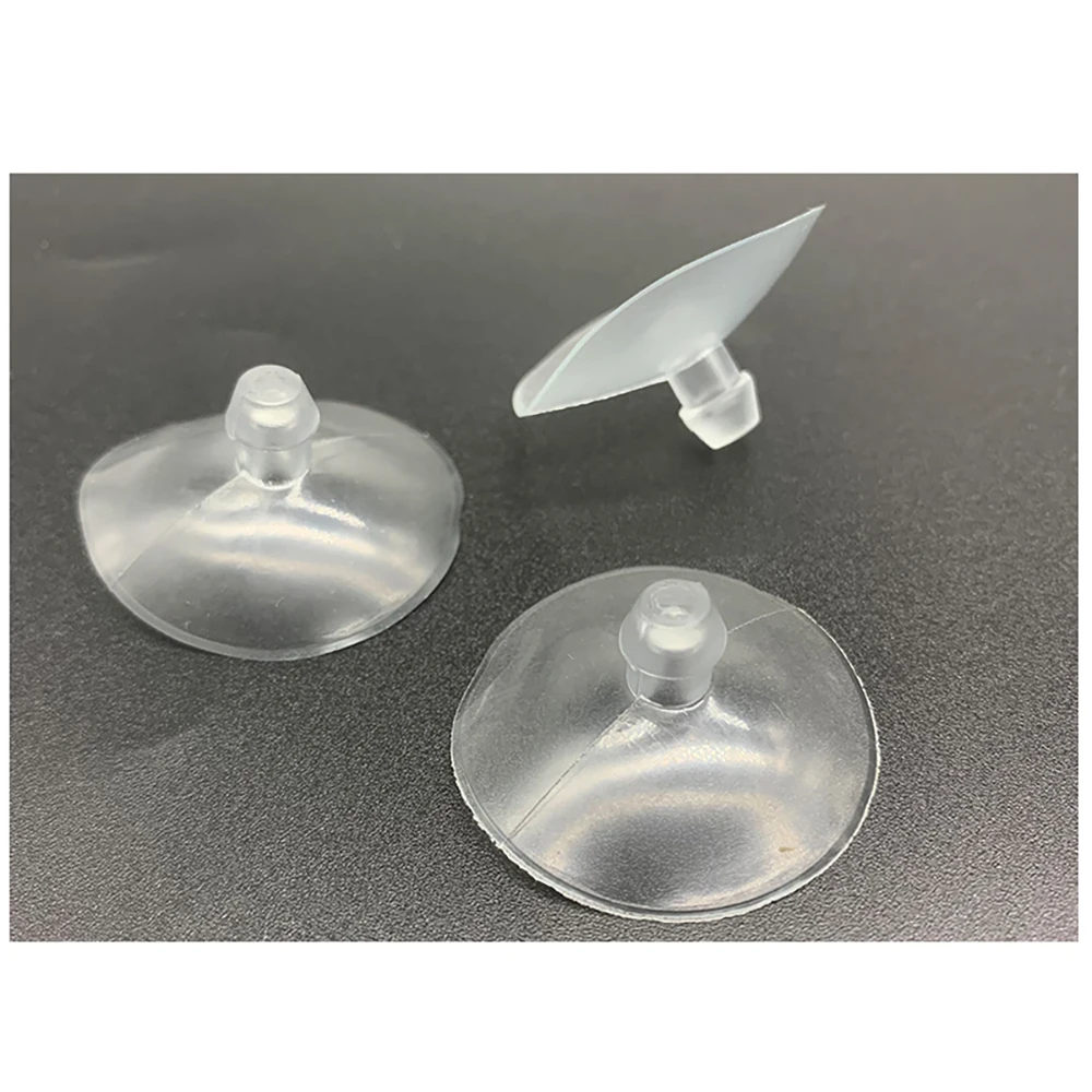 PVC Round Clear Sucker Glass/Screw Suction Cup Soft Anti Slip Pads Non Adhesive Bumpers Pad  Pad For Table Glass Top
