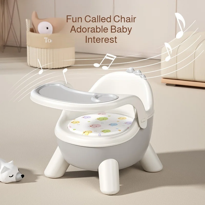 Cadeira de jantar para bebês, cadeira de jantar, encosto para aprender a sentar, banco curto destacável, assento de mesa de jantar, polia de proteção da coluna