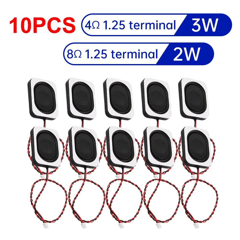 1-10 Uds 4 ohm 3W/8 ohm 2W altavoz cuadrado de cavidad pequeña ordenador portátil 3525/2535 altavoz de caja ultrafina