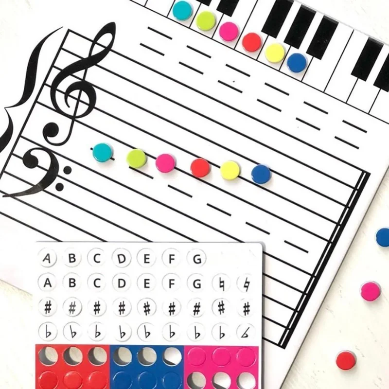 Magnetic Dry Erase Board Note Reading Board For Music Lessons Piano Teacher Music Classroom Music Teacher Teaching Music Gift